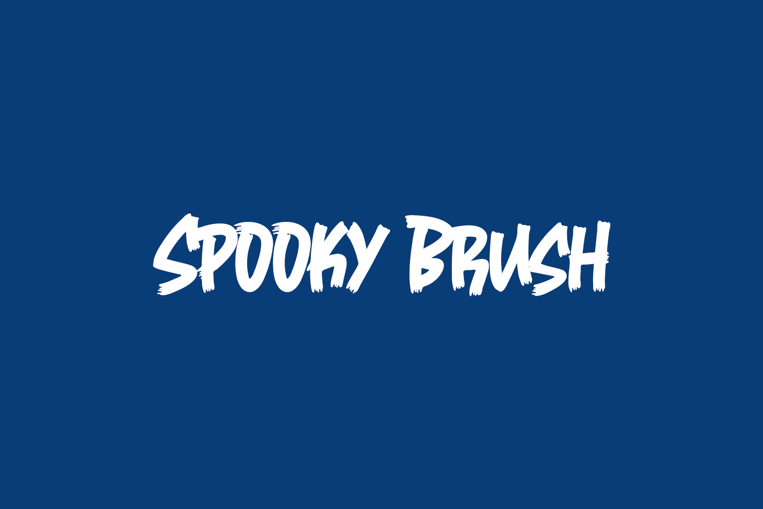 Spooky Brush Free Font