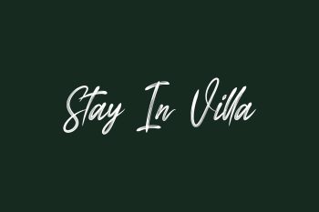 Stay In Villa Free Font