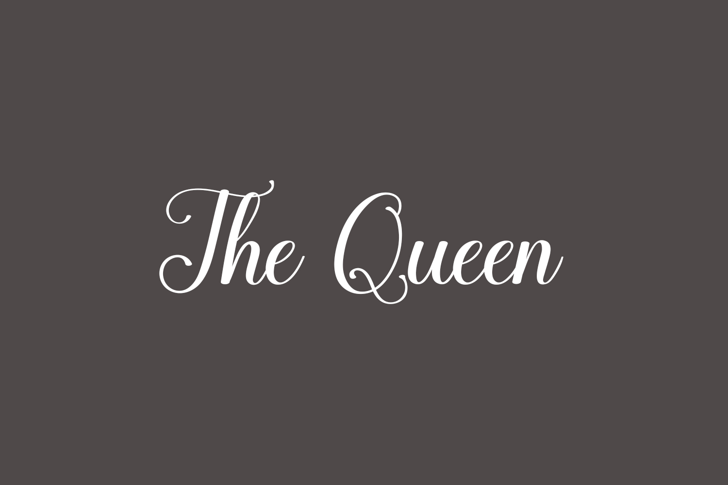 The Queen Free Font