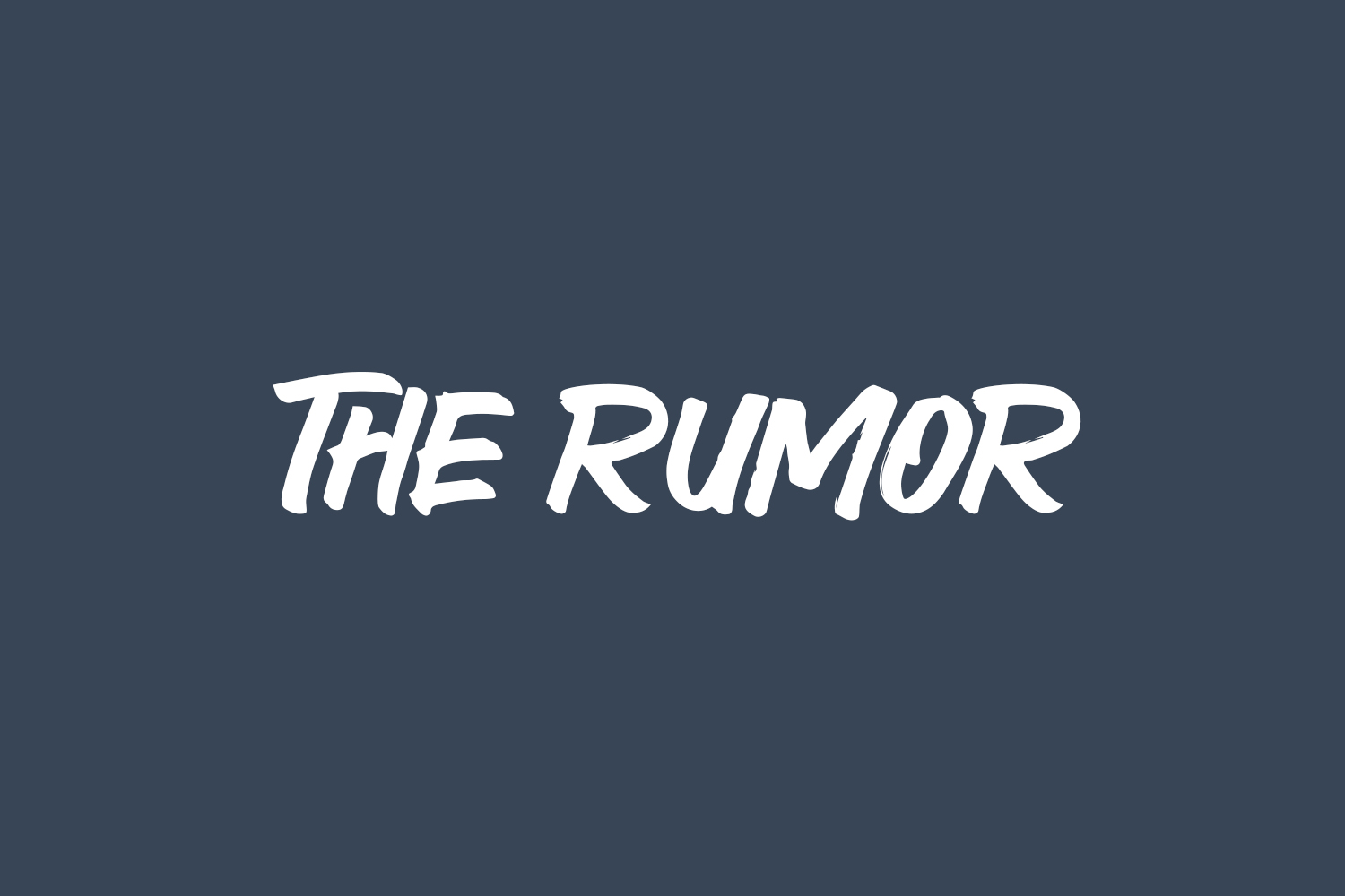 Rumor Free Font
