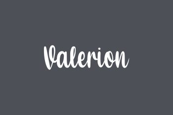 Valerion Free Font