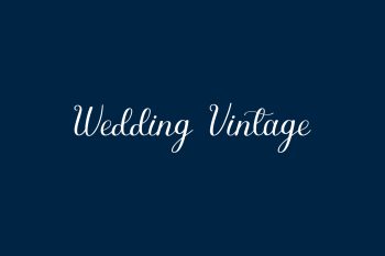 Wedding Vintage Free Font