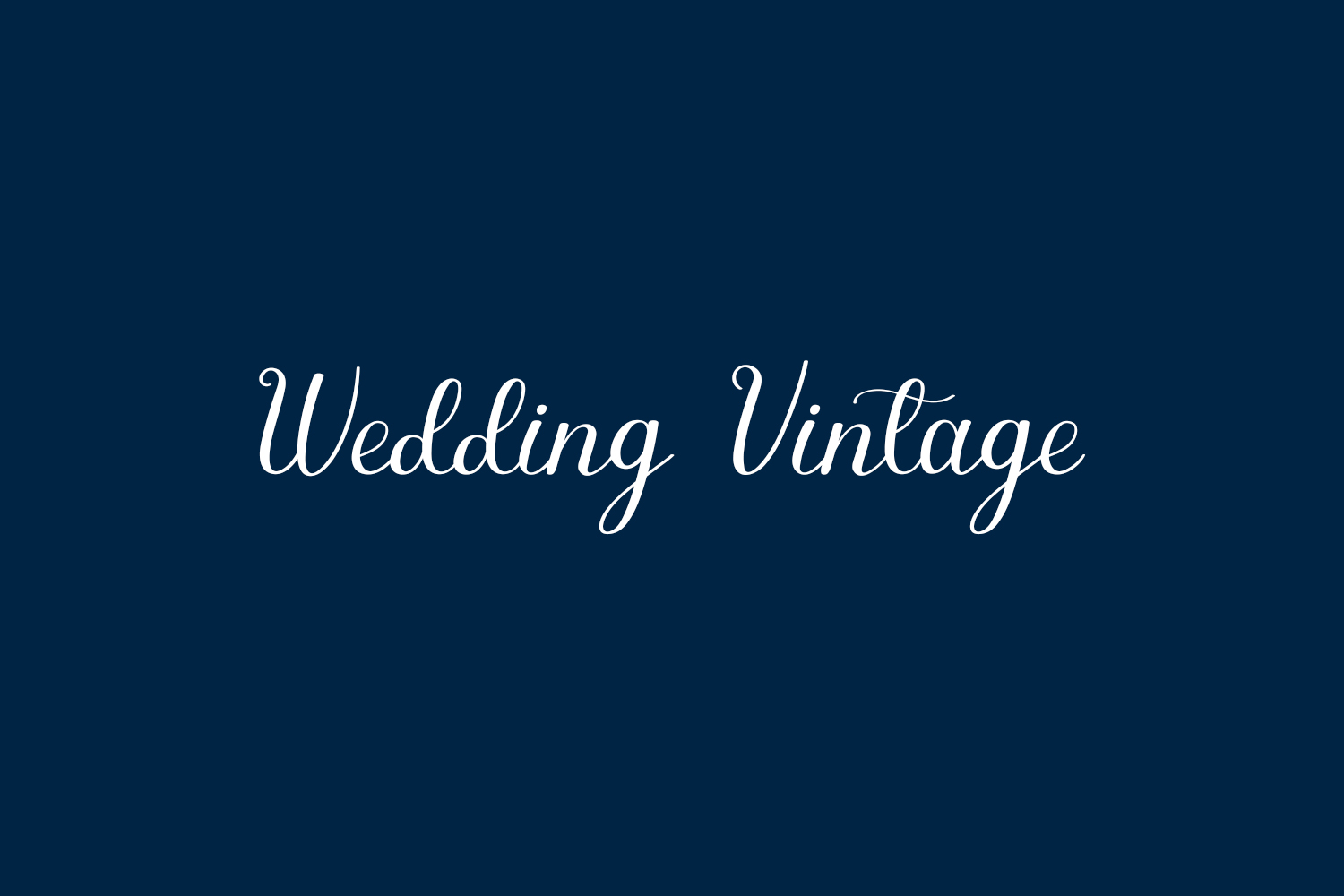 Wedding Vintage Free Font