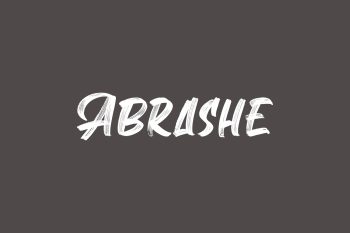 Abrashe Free Font