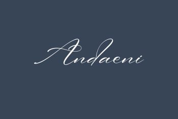 Andaeni Free Font