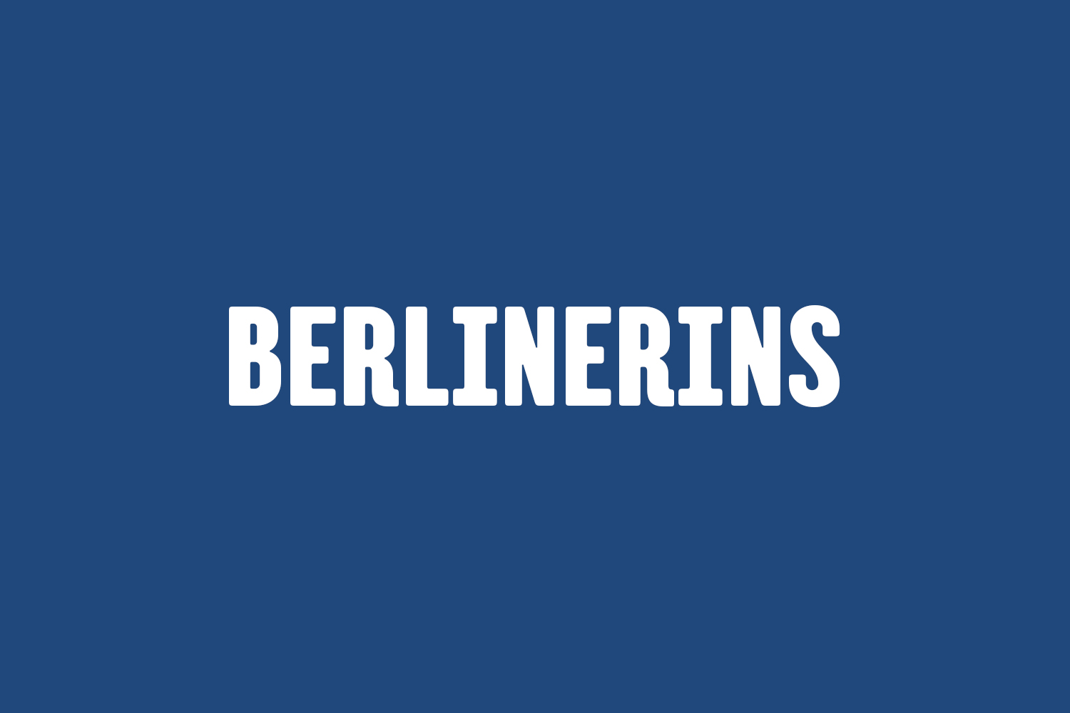 Berlinerins Free Font