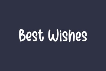 Best Wishes Free Font