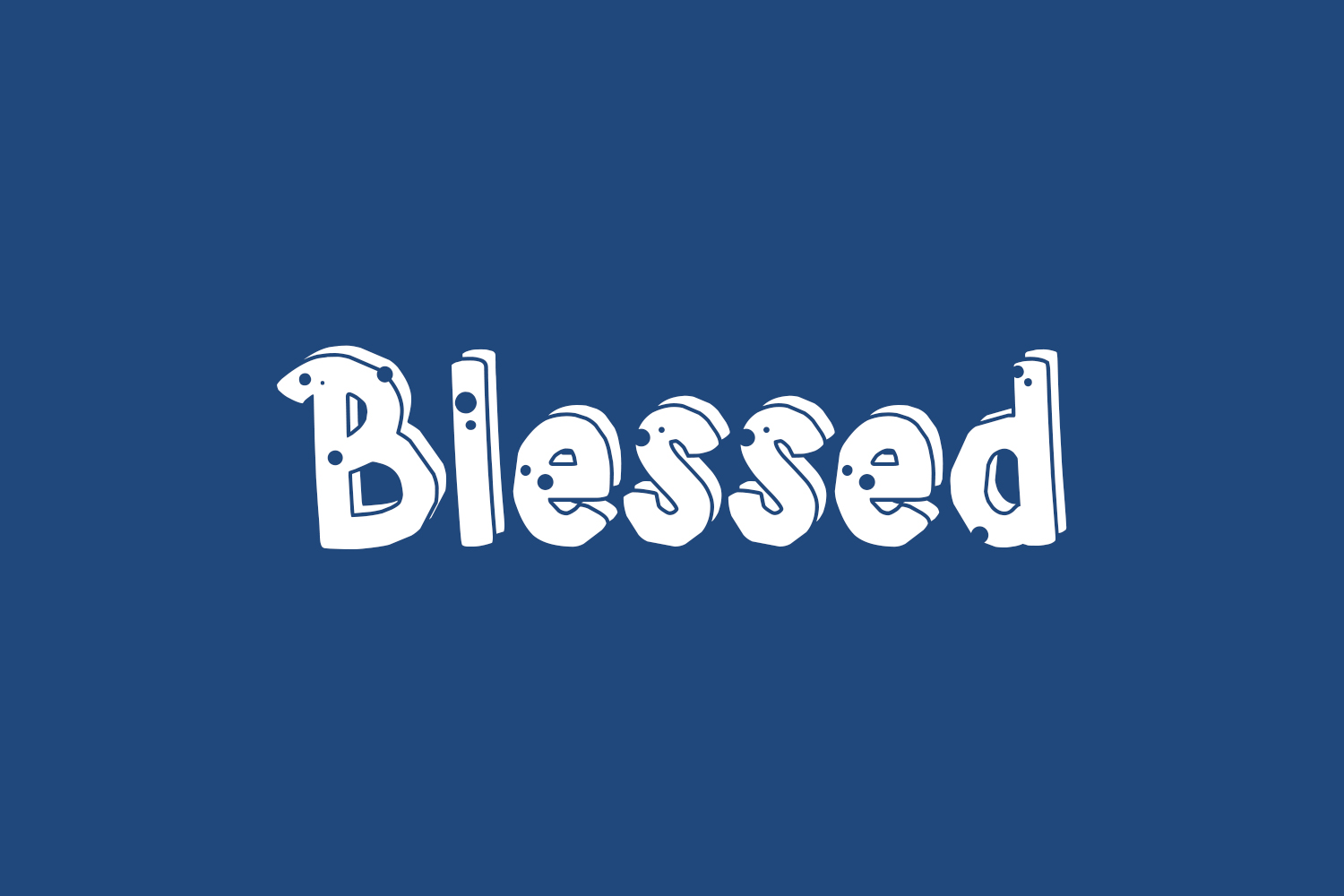 Blessed Free Font