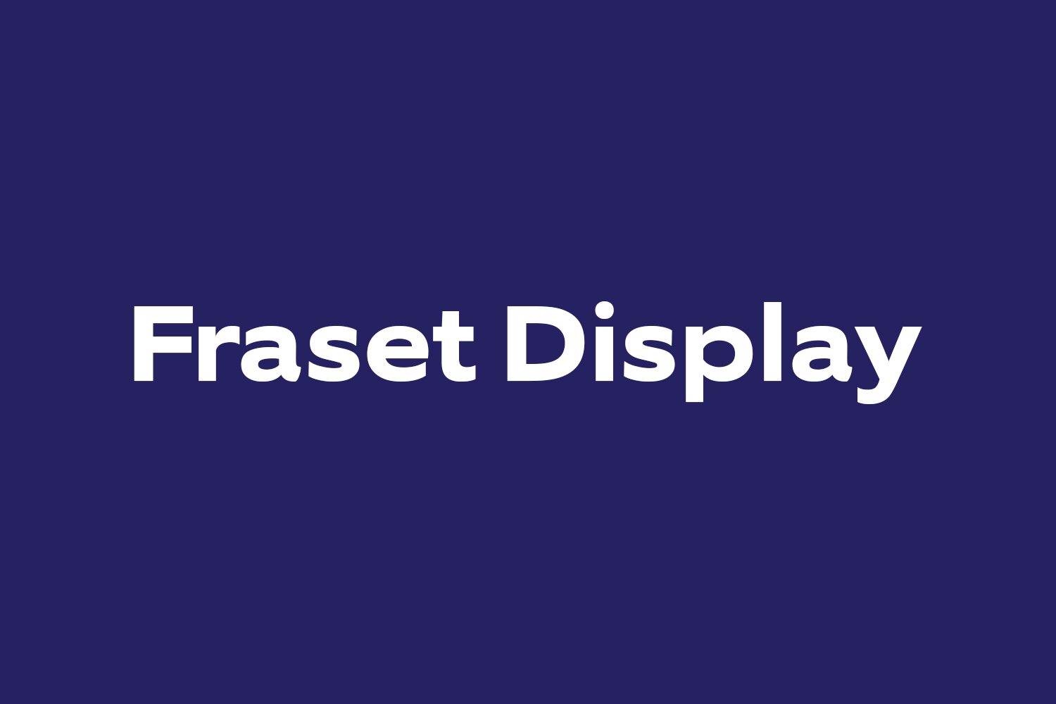 Fraset Display Free Font