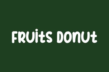 Fruits Donut Free Font