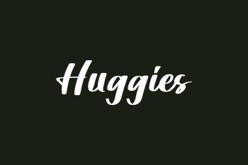 Huggies Free Font