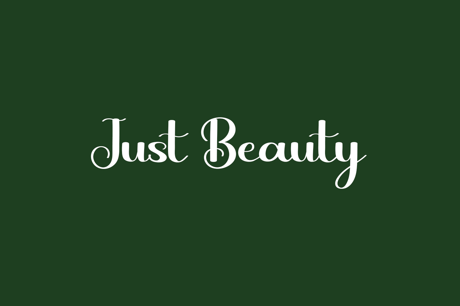 Just Beauty Free Font