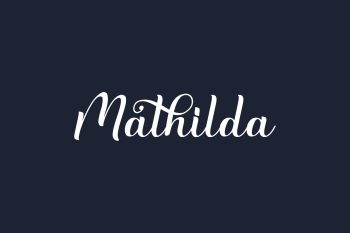 Mathilda Free Font