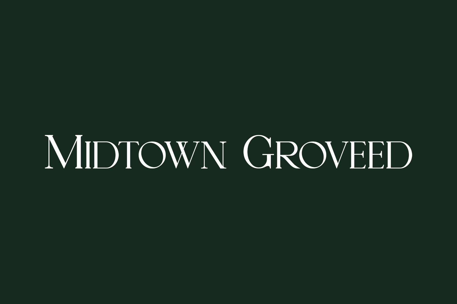 Midtown Groveed Free Font