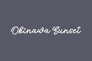 Okinawa Sunset Free Font