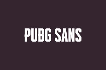 Pubg Sans Free Font