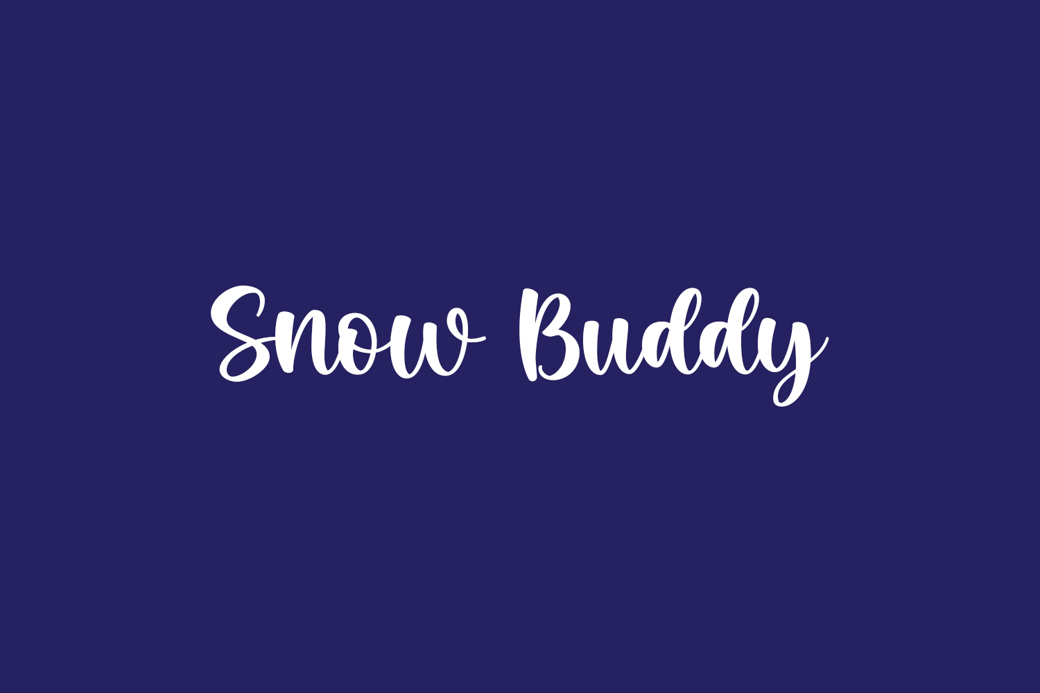 Snow Buddy Free Font