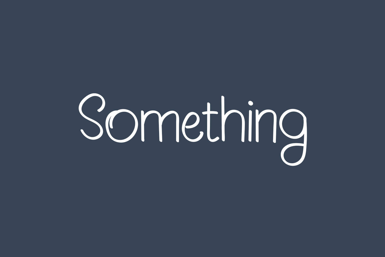 Something Free Font