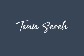 Tania Sarah Free Font