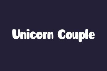 Unicorn Couple Free Font