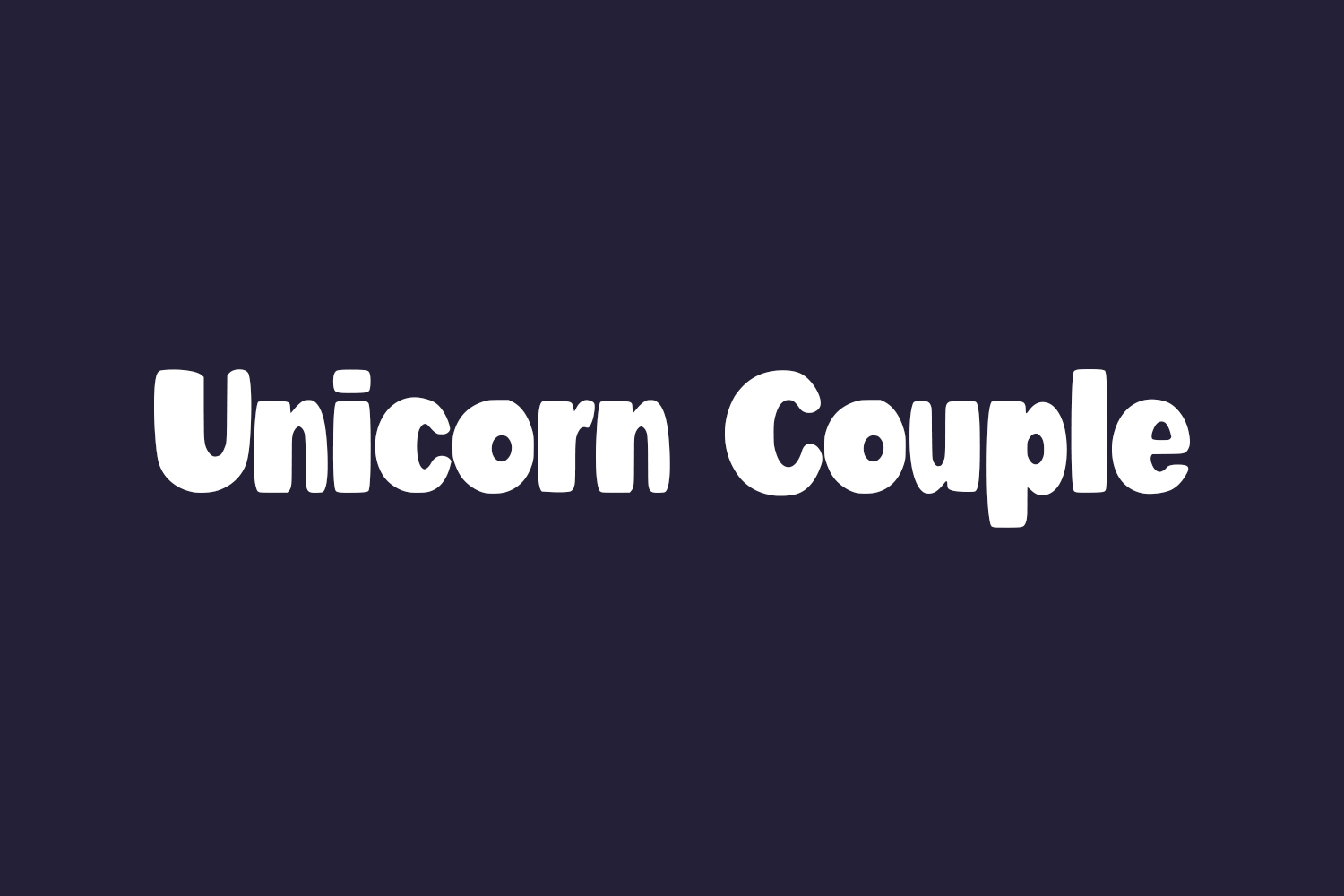 Unicorn Couple Free Font