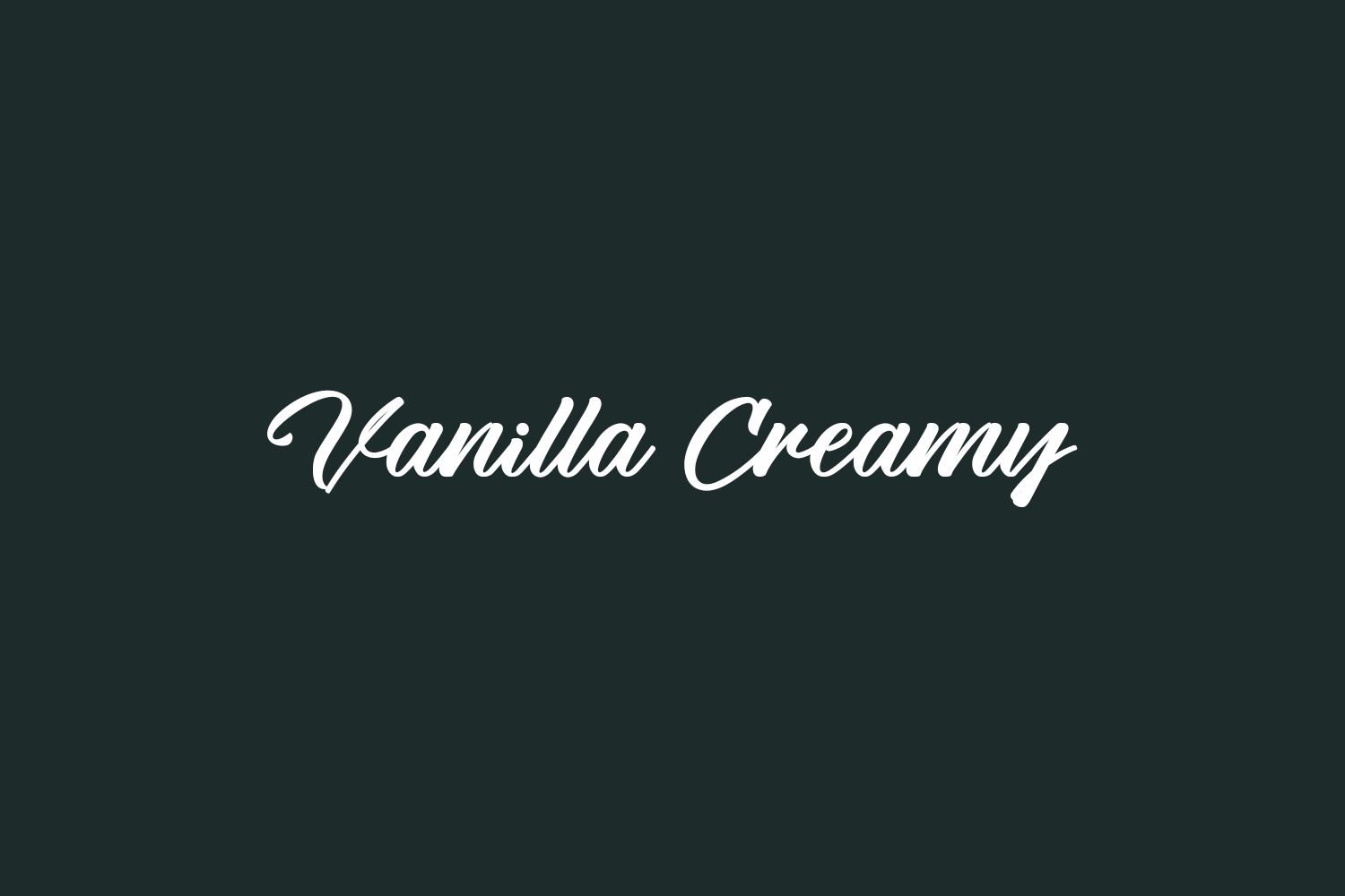 Vanilla Creamy Free Font