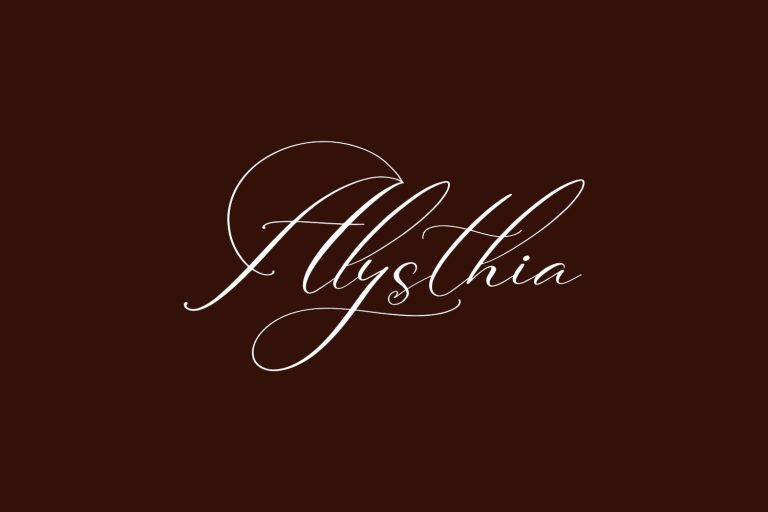 Alysthia | Fonts Shmonts