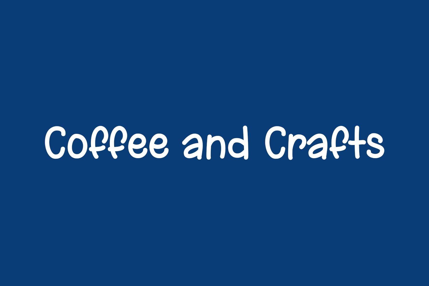 Coffee and Crafts Free Font