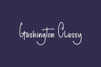 Gashington Classy Free Font