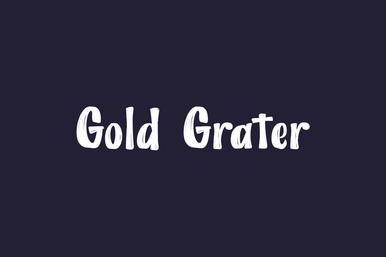 Gold Grater Free Font