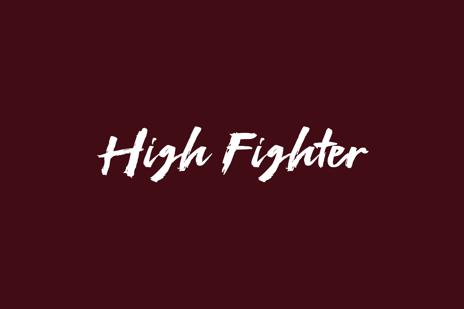 High Fighter Free Font