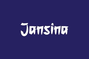 Jansina Free Font