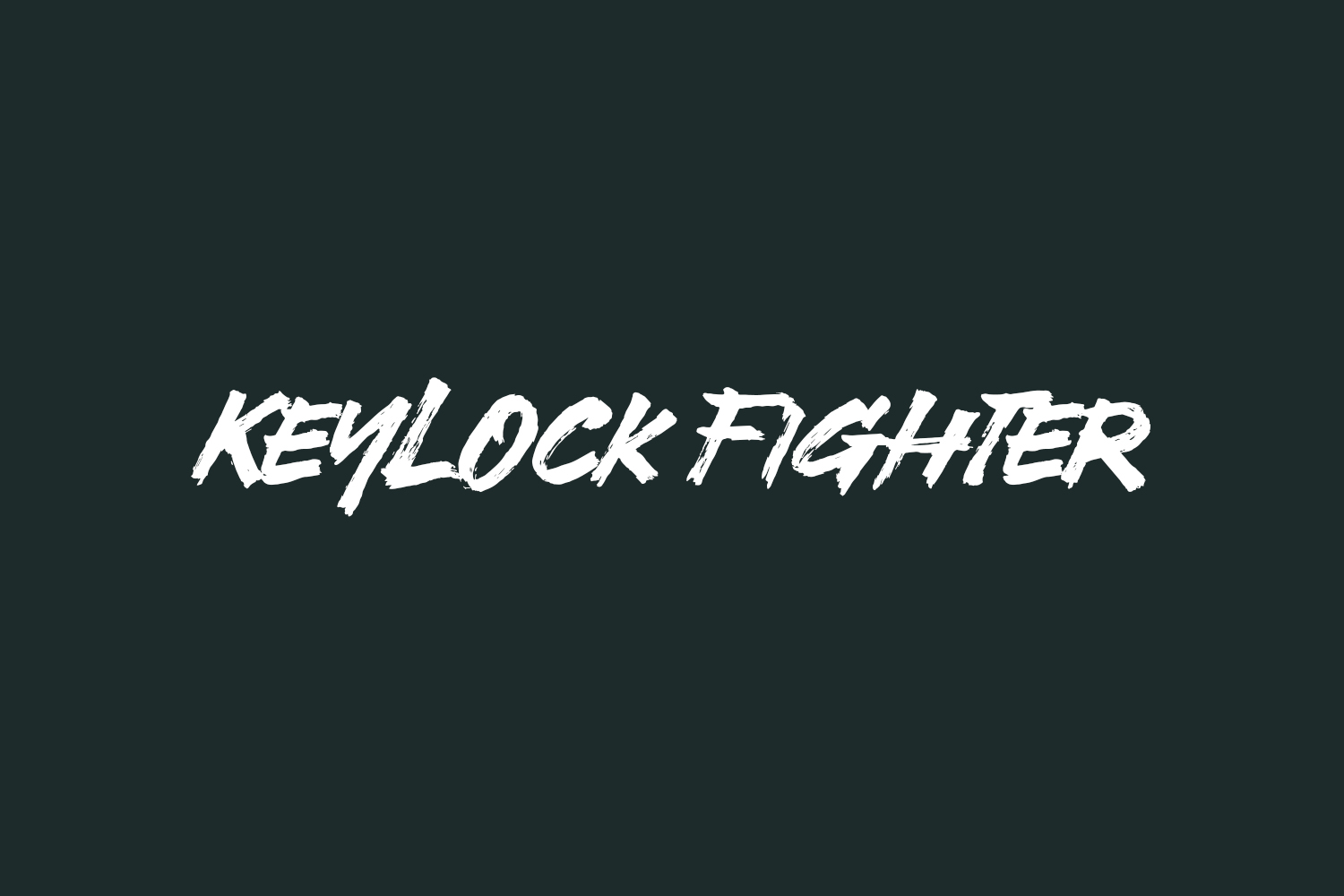 Keylock Fighter Free Font