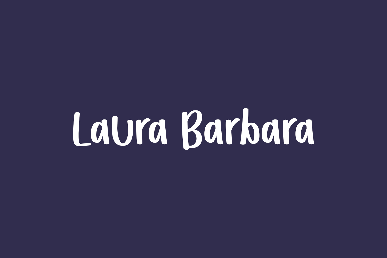 Laura Barbara Free Font