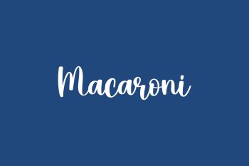 Macaroni Free Font