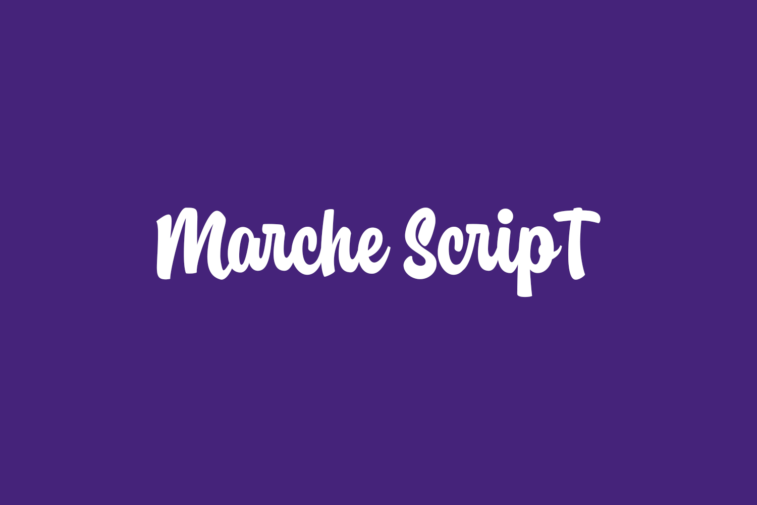 Marche Script Free Font
