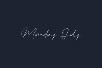 Monday July Free Font
