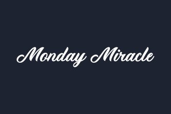 Monday Miracle Free Font