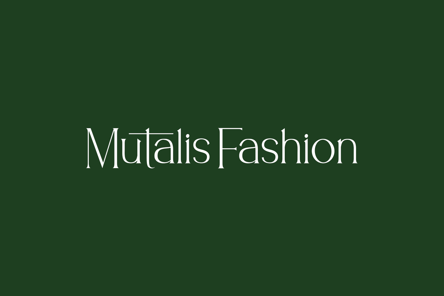 Mutalis Fashion | Fonts Shmonts