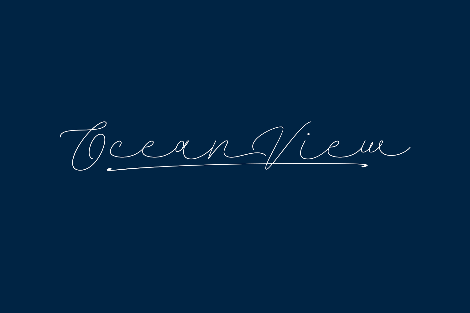 Ocean View Free Font