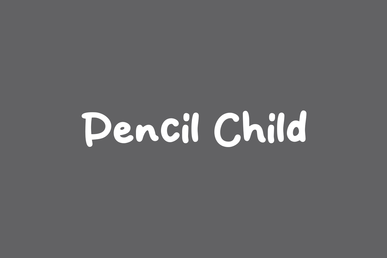 Pencil Child Free Font