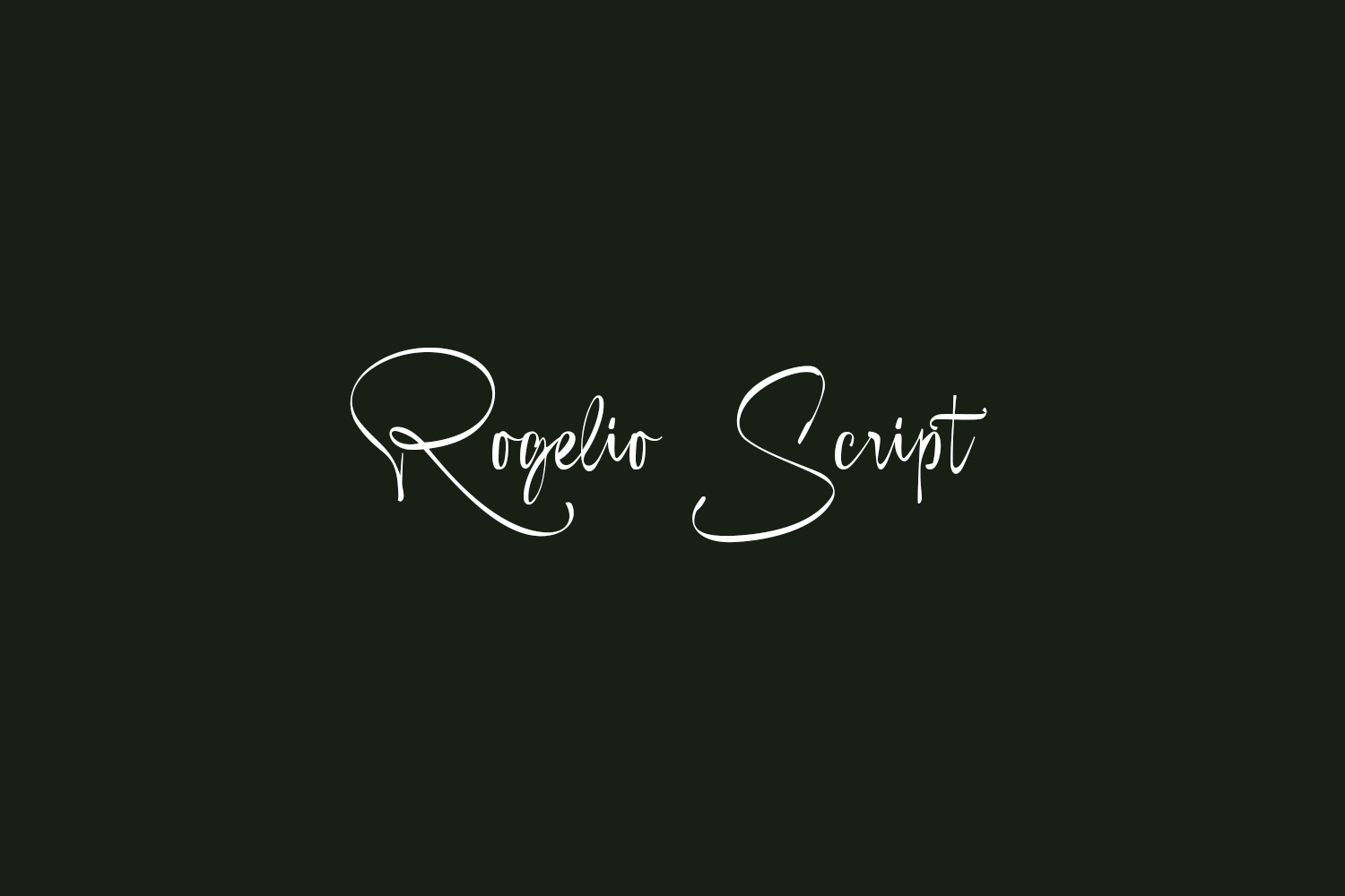 Rogelio Script Free Font