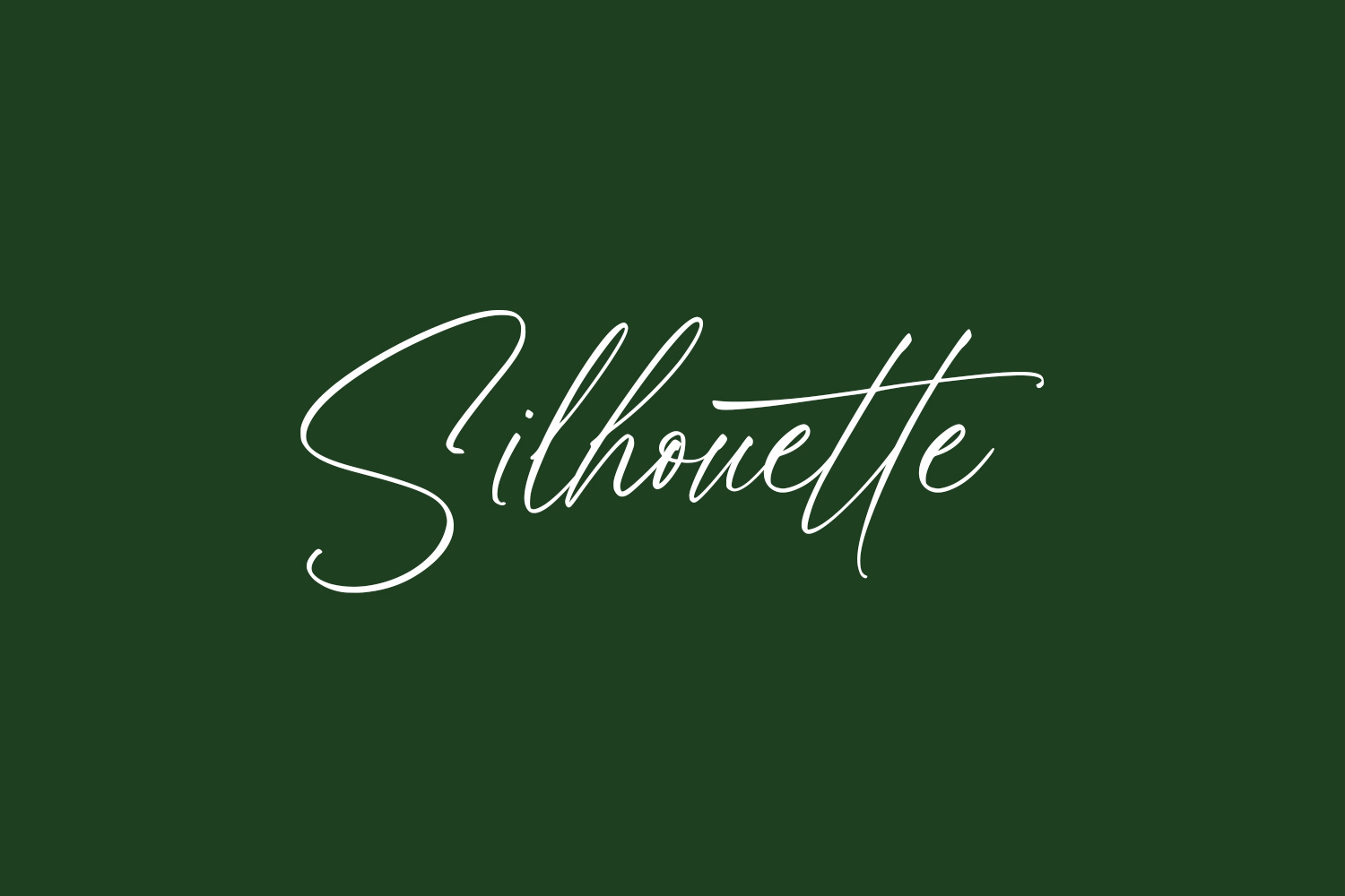 Silhouette Free Font