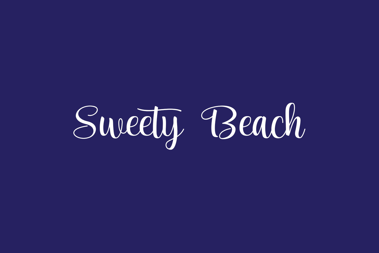 Sweety Beach Free Font