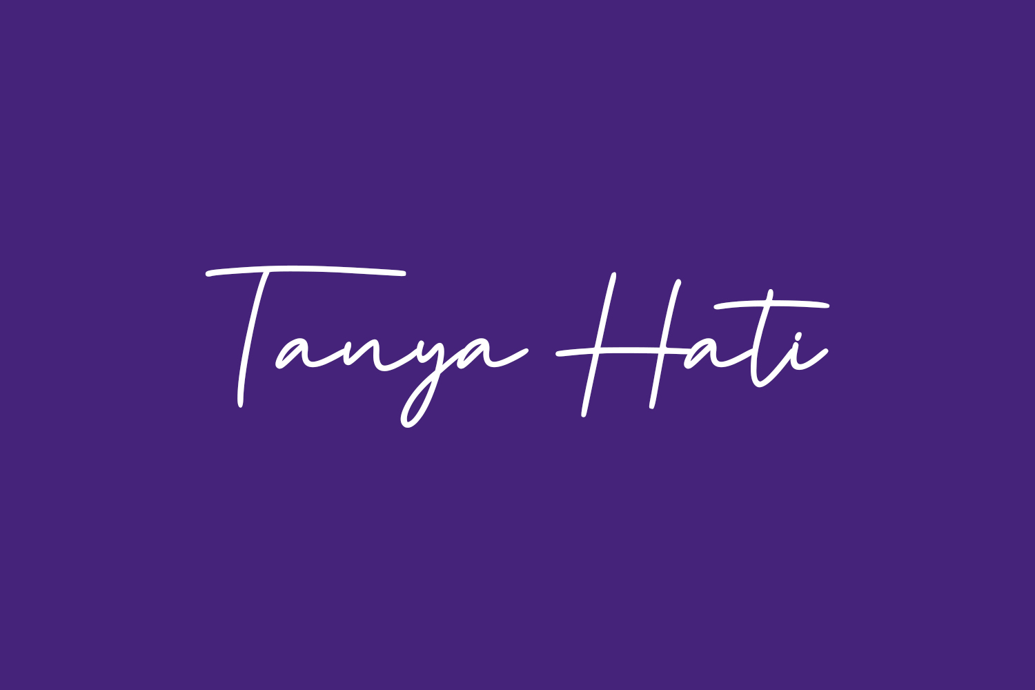 Tanya Hati Free Font