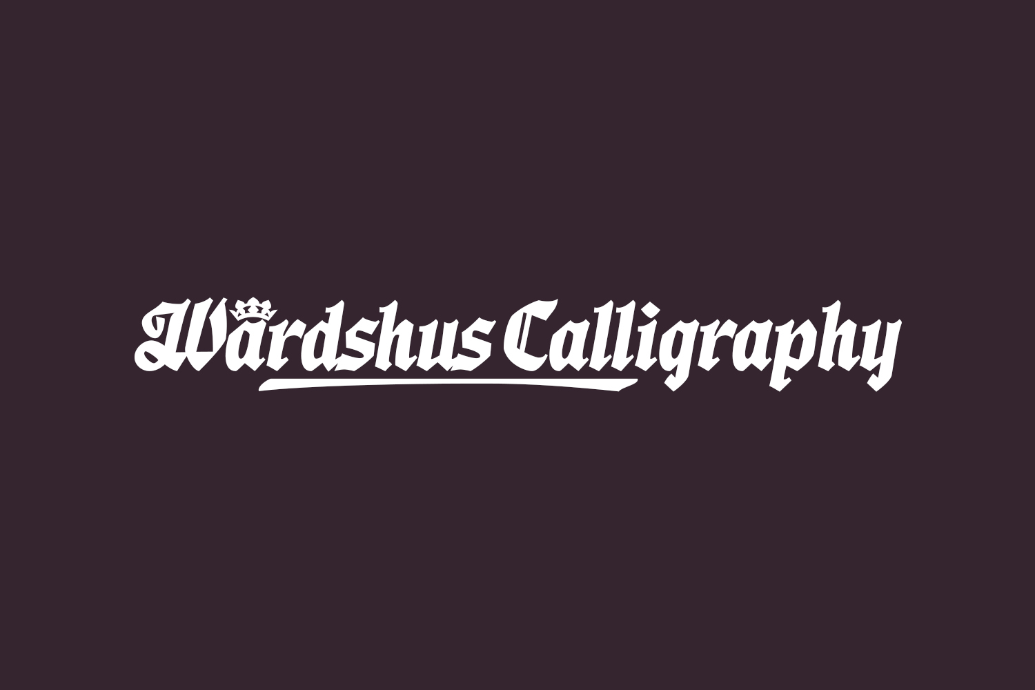 Wardshus Calligraphy Free Font