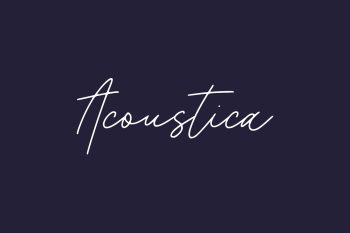 Acoustica Free Font