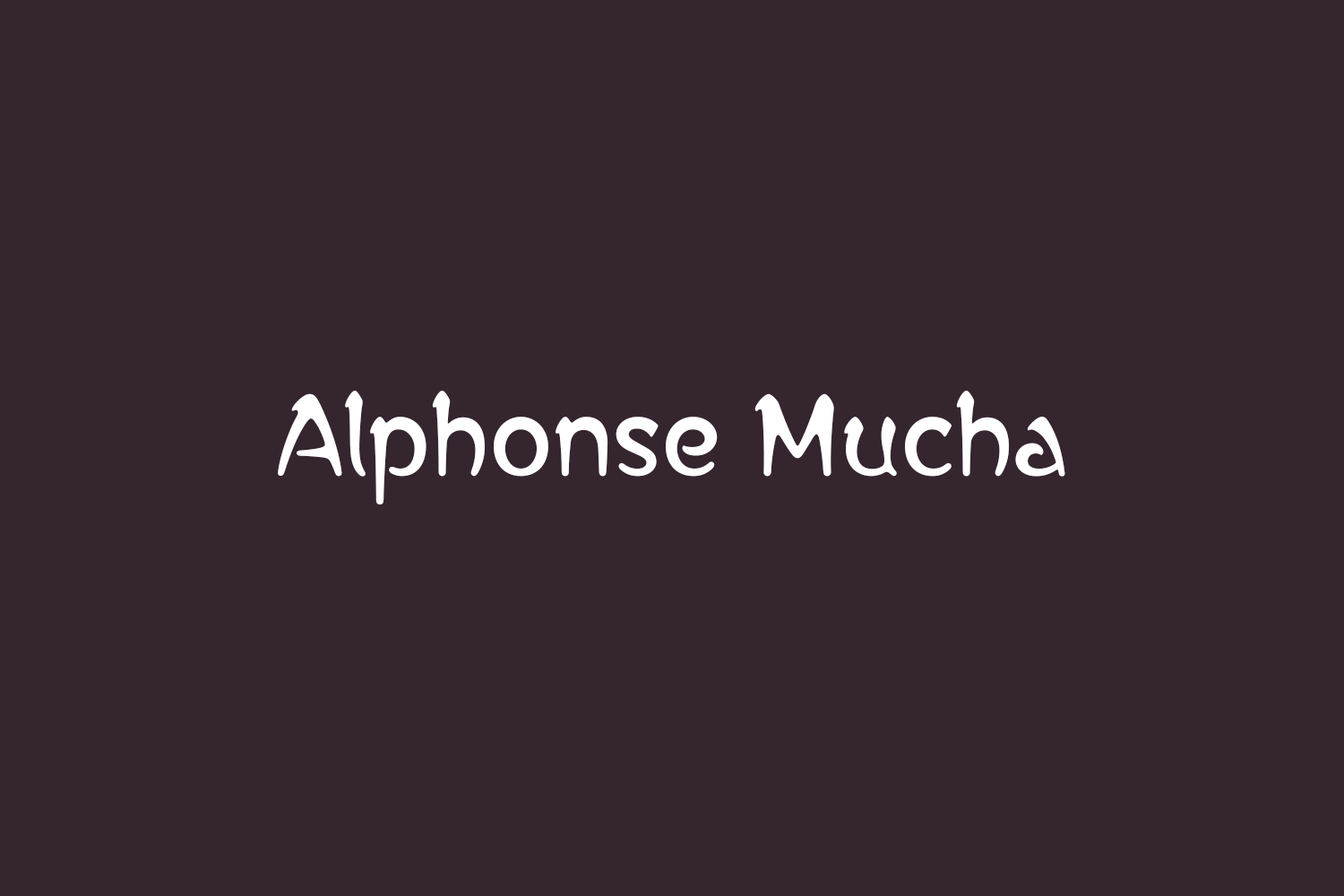 Alphonse Mucha Free Font