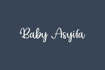 Baby Asyifa Free Font