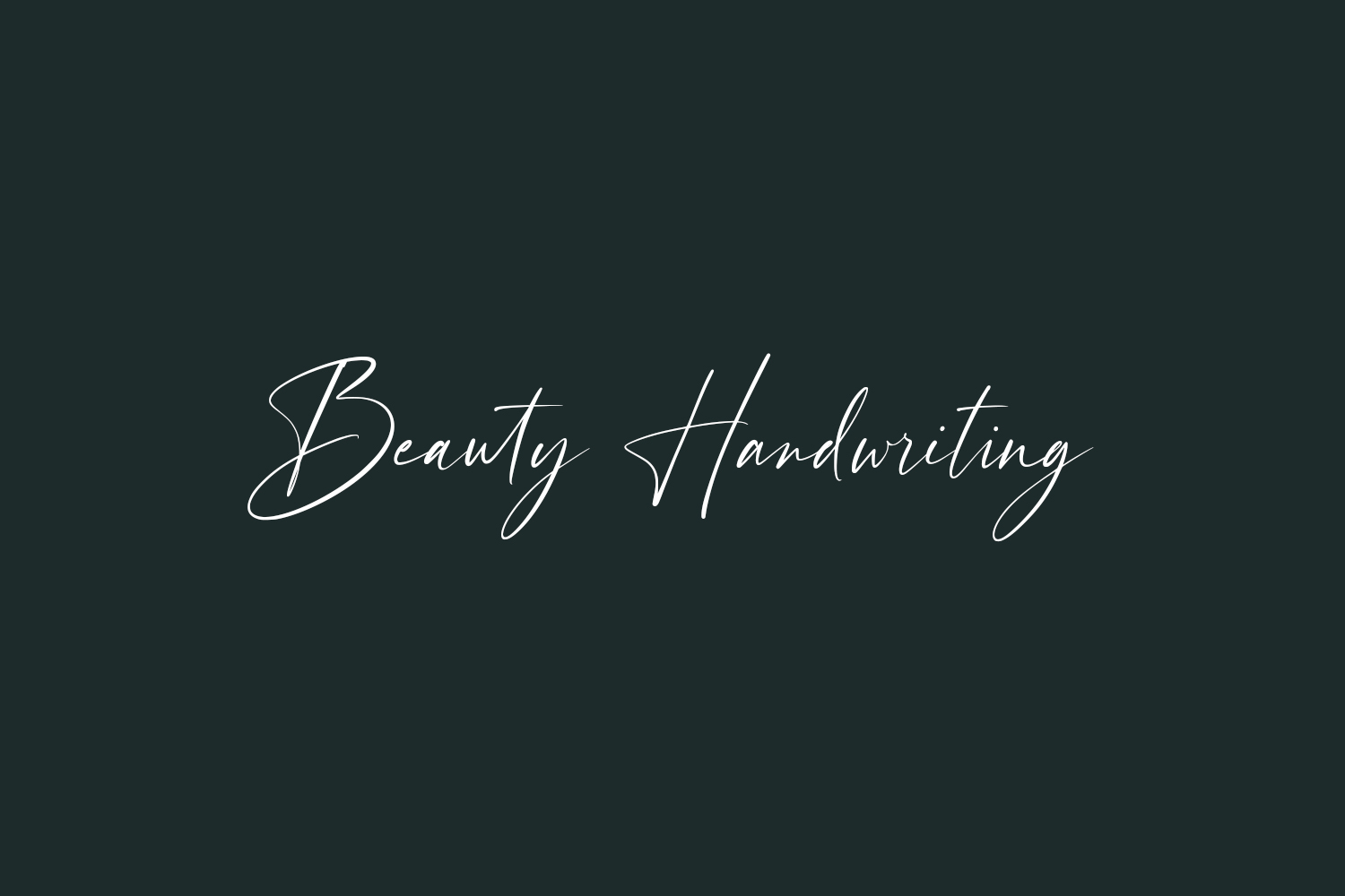 Beauty Handwriting Free Font